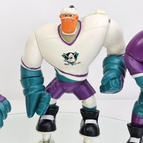 Mighty Ducks Action Figures Set Of 3. Nosedive Grin D.L'Orange - Picture 3 of 16